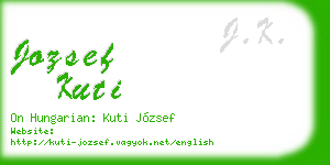 jozsef kuti business card