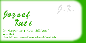jozsef kuti business card